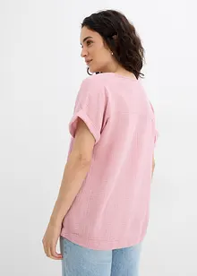 Muslinblus med korta ärmar, bonprix