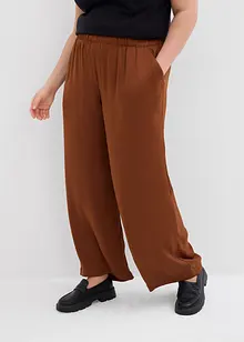 Byxa med strukturerad yta och bekväm midja, bonprix