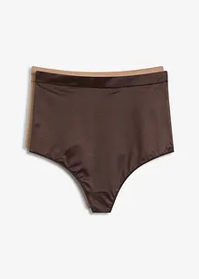 Shaping-stringtrosa i glänsande material med lätt formande effekt (2-pack), bonprix