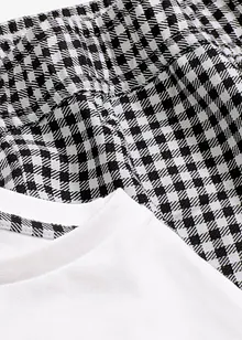 Oversizepyjamas med shorts i vävt material, bonprix