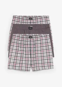 Skön boxertrosa (3-pack) rutig, bonprix