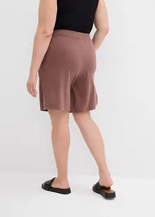 Dra på-shorts i finstickat material, bonprix