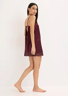 Negligé i glansig satin, bonprix