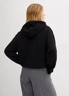 Hoodie av lätt glansig viskosmix, bonprix