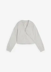 Sweatjacka av lätt glansig viskosmix, bonprix
