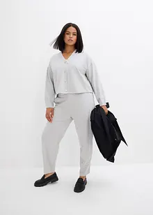 Sweatjacka av lätt glansig viskosmix, bonprix