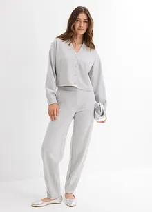 Sweatjacka av lätt glansig viskosmix, bonprix