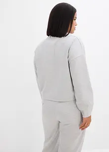 Sweatjacka av lätt glansig viskosmix, bonprix