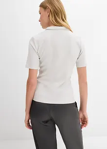 Pikétröja av viskosmix, bonprix