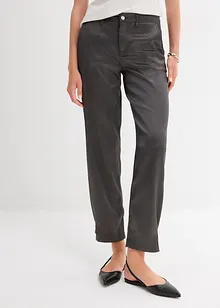 Byxa i barrel-modell av satin med mjukt fall, bonprix