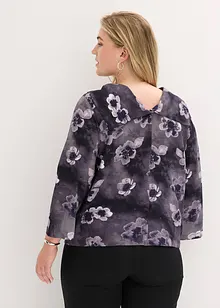 Blus i kräppat material med struktur, bonprix