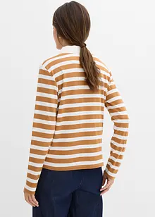 Pikétröja med kort ärm av tjock ekologisk bomull, bonprix