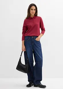 Pikétröja av tjock ekologisk bomull, bonprix