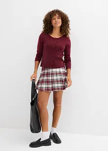 Finstickad cardigan i kort modell, bonprix