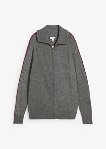 Stickad kofta av mjuk yllemix, bonprix