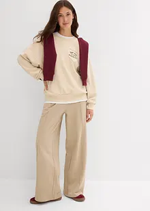 Oversizesweatshirt i mjuk bomullsmix, bonprix