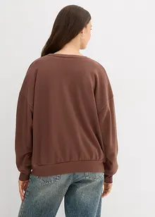 Oversizesweatshirt i mjuk bomullsmix, bonprix