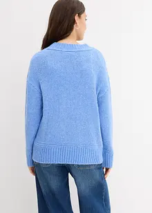 Grovstickad tröja i mjuk materialblandning, bonprix