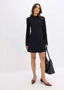 Miniklänning med lätt utställd kjoldel och trumpetärmar, bonprix