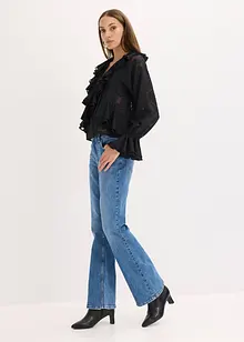 Lätt transparent chiffongblus, bonprix