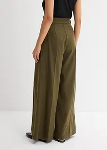 Byxa med spänne i sidan, av viskosmix, bonprix