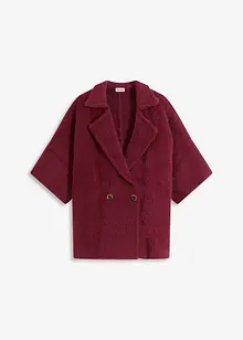 Stickad kofta av fjädergarn, bonprix