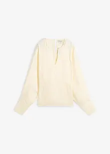 Lätt glansig blus av viskosmix, bonprix