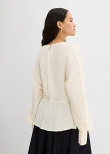 Lätt glansig blus av viskosmix, bonprix