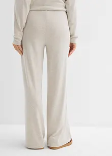 Palazzobyxa med stickad look, bonprix