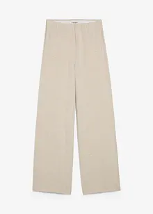 Palazzobyxa med stickad look, bonprix