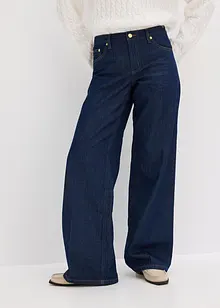 Wide Leg Jeans, Mid Waist, bonprix