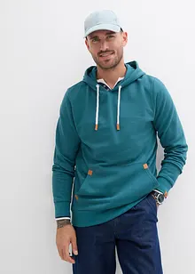Sweatshirt med huva, bonprix