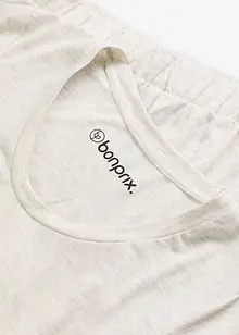 Långärmad topp och shorts i mjukt material, bonprix