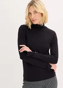 Polotröja med dekorativa knappar, bonprix