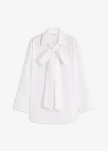 Knytblus av ren bomull, bonprix