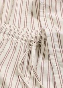 Skjorta och vävd byxa av bomull i oversizemodell, bonprix