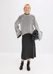 Oversizetröja med ståkrage, bonprix