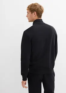 Sweatshirt med krage och dragkedja i ekologisk bomull, bonprix