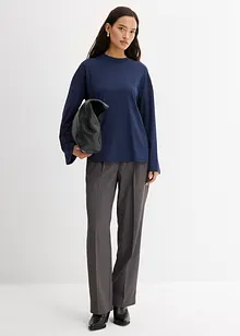 Lång topp i mjukt böljande material, bonprix