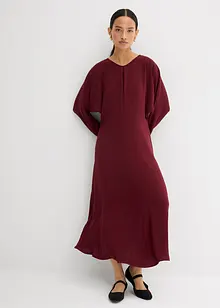 Draperad midiklänning, bonprix