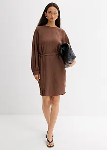 Miniklänning av viskosmix med struktur, bonprix