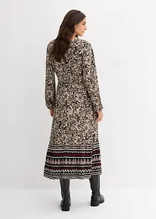 Maxiklänning i elastisk viskosmix, bonprix