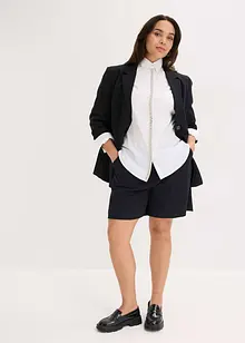 Skjortblus med strassapplikation, bonprix