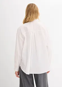 Skjortblus med strassapplikation, bonprix