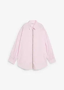 Skjortblus med strassapplikation, bonprix