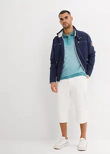 Kortärmad pikétröja med tvättad look, bonprix