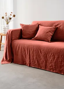 Lättmatchat överkast i finaste linne, bonprix