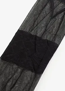 Strumpbyxa med strumpebandstryck 30 DEN, bonprix