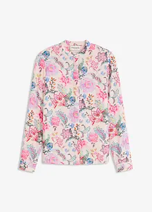 Blus med blommönster, bonprix