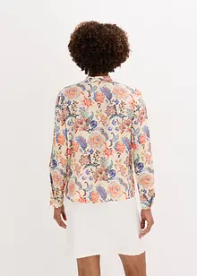 Blus med blommönster, bonprix